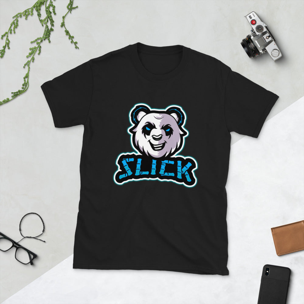 Big Panda Logo - T-Shirt - Neon Blue