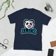 Load image into Gallery viewer, Big Panda Logo - T-Shirt - Neon Blue
