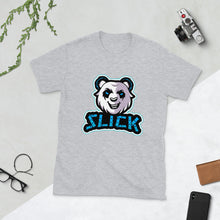 Load image into Gallery viewer, Big Panda Logo - T-Shirt - Neon Blue
