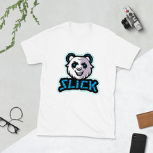 Load image into Gallery viewer, Big Panda Logo - T-Shirt - Neon Blue
