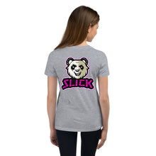 Load image into Gallery viewer, Panda on the Back - Youth T - Neon Pink
