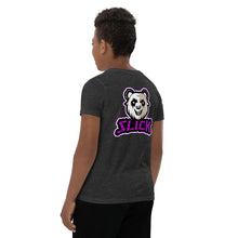 Load image into Gallery viewer, Panda on the Back - Youth T - Panda Purple
