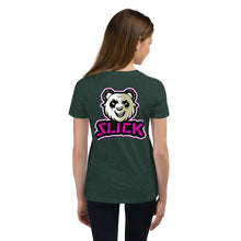 Load image into Gallery viewer, Panda on the Back - Youth T - Neon Pink
