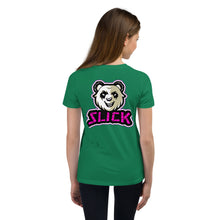 Load image into Gallery viewer, Panda on the Back - Youth T - Neon Pink
