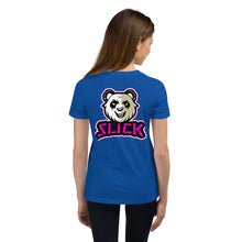 Load image into Gallery viewer, Panda on the Back - Youth T - Neon Pink
