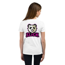 Load image into Gallery viewer, Panda on the Back - Youth T - Neon Pink
